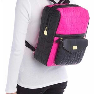 NWT Betsey Johnson 2 in 1 Quilted Dog Backpack
